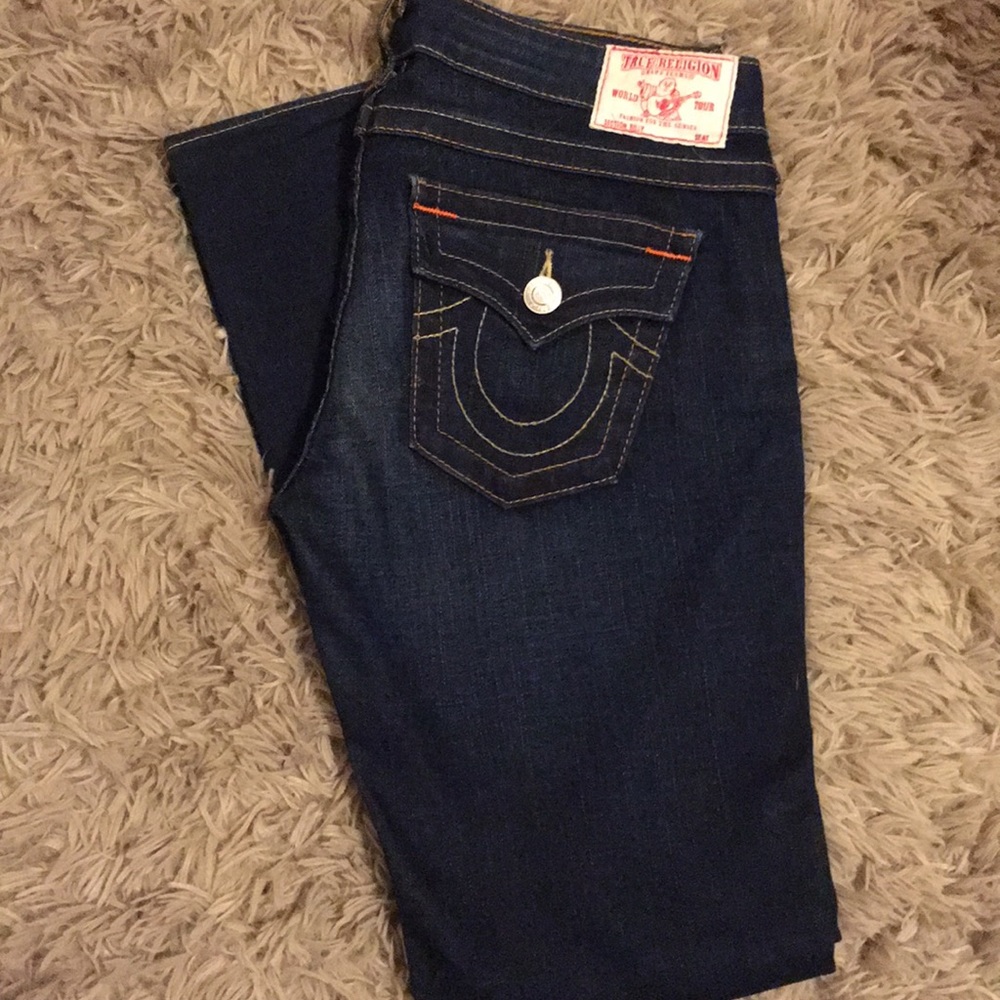 True Religion Billy Bootcut Jeans in Dark Wash